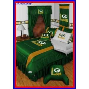  Green Bay Packers 5Pc SL Queen Comforter/Sheets Bed Set 