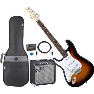  Fender Left Handed Stratocaster Electric Guitar Pack 