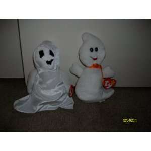  Set of 2 Halloween/Ghost Beanie Babys Sheets and Spooky 