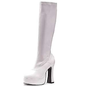 Lets Party By Ellie Shoes ChaCha (White) Adult Boots / White   Size 10