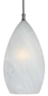 White Contemporary Hanging Mini Pendant Light 4.1 W  