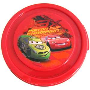 Disney Cars McQueen & Shiny Wax Round Snack Container  