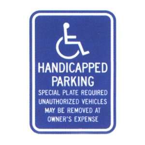  Massachusetts Handicapped Parking Sign: Patio, Lawn 