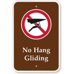  No Hang Gliding (with Graphic) Diamond Grade Sign, 18 x 