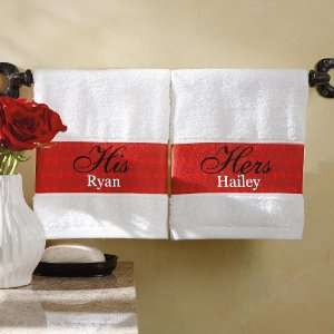  Personalized His & Hers Hand Towels