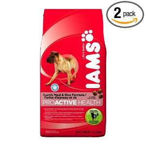 Iams Proactive Health Adult Lamb Meal and Rice, 7 Pound Bags (Pack of 