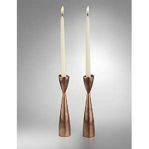  Nambe Heritage Pebble Candlestick pair, 9 in