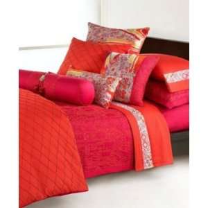 Natori Topkapi Palace Oblong Pillow, 12x22 Orange Swirl 