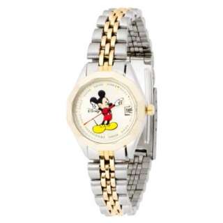 Disney Womens MCK342 Mickey Mouse Classic Moving Hands Two Tone 