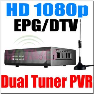1080p HD Media Player Dual Tuner DVB T TV Recorder PVR  