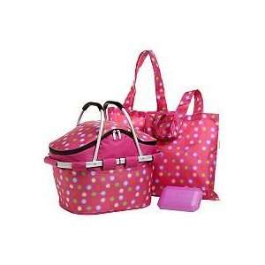  Sachi Collapsible Insulated Carry All Basket w/Accessories 
