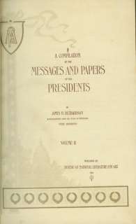 Book Set Messages & Papers Of The Presidents 7 vol 1910  