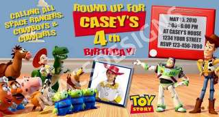 Toy Story 3 Custom Birthday Party Invitations Favors  
