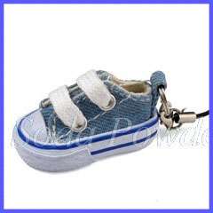 Low Cut Blue Sneaker Shoe Charm Cell Phone Mobile   