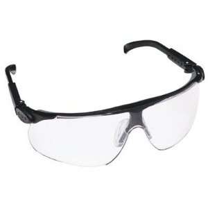     maxim black adjustable temple safety glasses cle