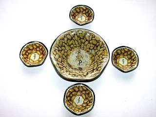 Vintage Planters MR. PEANUT Tin Nut Bowls Set of Five  