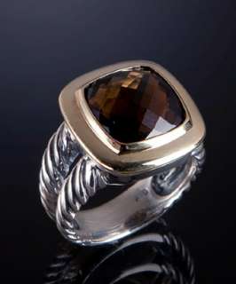 David Yurman smokey quartz Albion split ring  