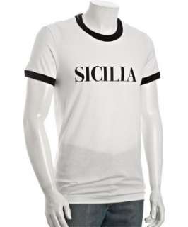 Dolce & Gabbana white cotton Sicilia crewneck t shirt   up 