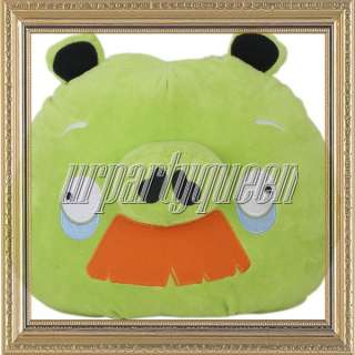 Iphone Game Angry Birds Green Pig Orange Moustache Toy Plush Doll Xmas 