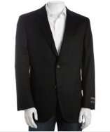 Jack Victor black cashmere 2 button blazer style# 315623804