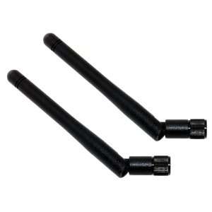   2X 2Dbi RP SMA Antennas for Wireless PCI Card or Router Electronics