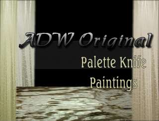   Modern Abstract art palette knife oil paintings 