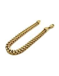 Mens Solid 10k Yellow Gold Franco Cuban Curb Link Bracelet 9 Inch 6 