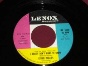 Esther Phillips I Really Dont Want to Know/Am I 45  