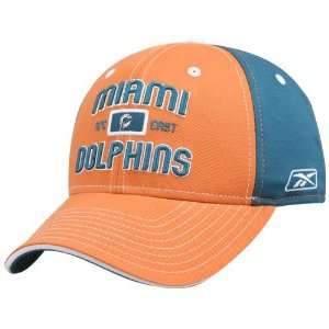  Reebok Miami Dolphins Topstitch Athletic Hat Sports 