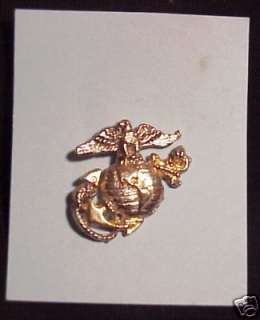 This is a collar size USMC EGA pin goldtone on silvertone.
