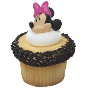 Official Crispie Sweets Cupcake Topper KIT   Minnie Mouse   w/ Dusting 