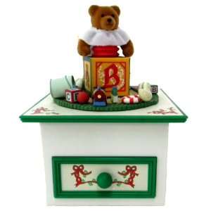  Schmid Music Box Plays Toyland Holiday Friends Bears 