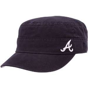   Atlanta Braves Ladies Navy Blue Military Adjustable Hat Sports