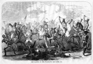 REVOLUTIONARY WAR 1780 BATTLE OF THE WAXHAWS, ANTIQUE  