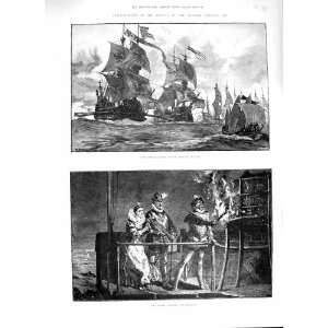  1888 SPANISH ARMADA SHIPS EFFINGHAM HAWKINS ARK ROYAL 