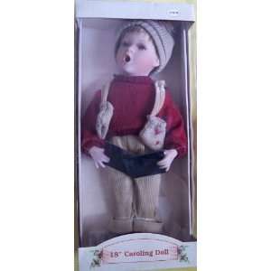  Old World 18 Caroling Doll (Blonde Boy) with Certificate 