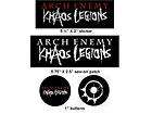 Arch Enemy,NEW,Kaos Legions,Patch Sticker & Buttons Set [Off. Lic]