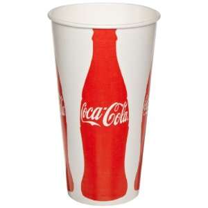 Coca Cola 328P1727 Trademarked Paper Cold Cup VIS, 32 oz Capacity (15 
