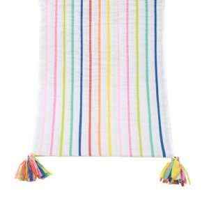  Tag Party Stripe Table Runner: Home & Kitchen