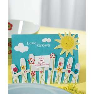    Love Grows Picket Fence with Seeded Paper Sun Patio, Lawn & Garden