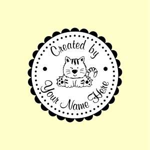 PERSONALIZED CUSTOM MADE RUBBER STAMPS MOUNTED C58  