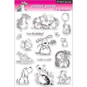  Penny Black Clear Stamp Set, Critter Party Arts, Crafts 
