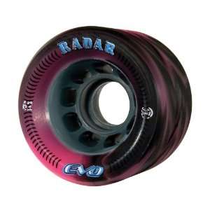  Radar EVO Pink & Black Swirl Skate Wheels 8 Pack 95A 