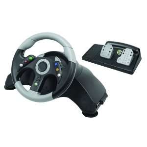  Xbox 360   MC2 MicroCon Racing Wheel   Black: Video Games
