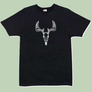 Deer Shed Skull T shirt (S 4XL) hunting, guns  