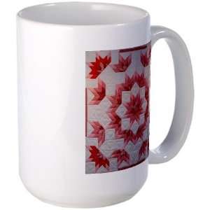  Quilt Pattern Quilting Large Mug by  Everything 