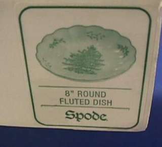 Spode Christmas Tree 8 Round Fluted Dish NIB Made in England  