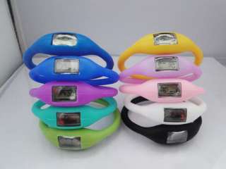   Colorful Rubber ION Jelly Digital Sports Bracelet Wrist Unisex Watch