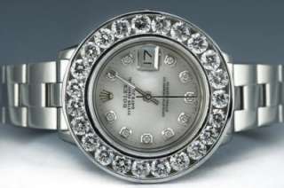 Ladies Rolex Stainless Steel DateJust Diamond Watch  