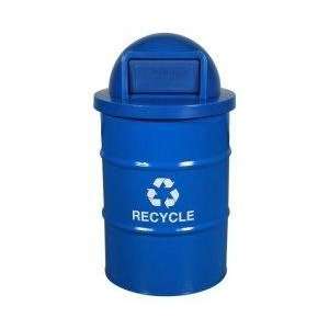   Gallon Drum Push Lid Trash Can or Recycler 